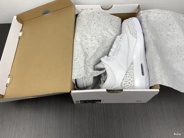 Bmlin Shoes Retro 'Triple 3 Jordan 429487-111 White' Air PS 0528